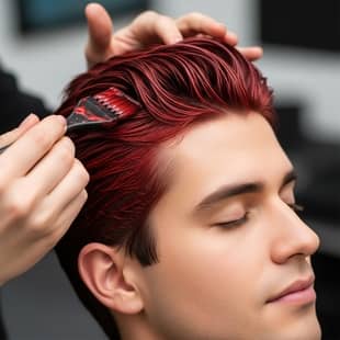 tinte de pelo en barberías